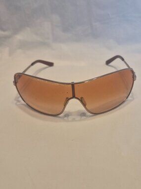 Oakley Distress OO4073 Aviator Sunglasses Brown Honey Lens Gold Frame